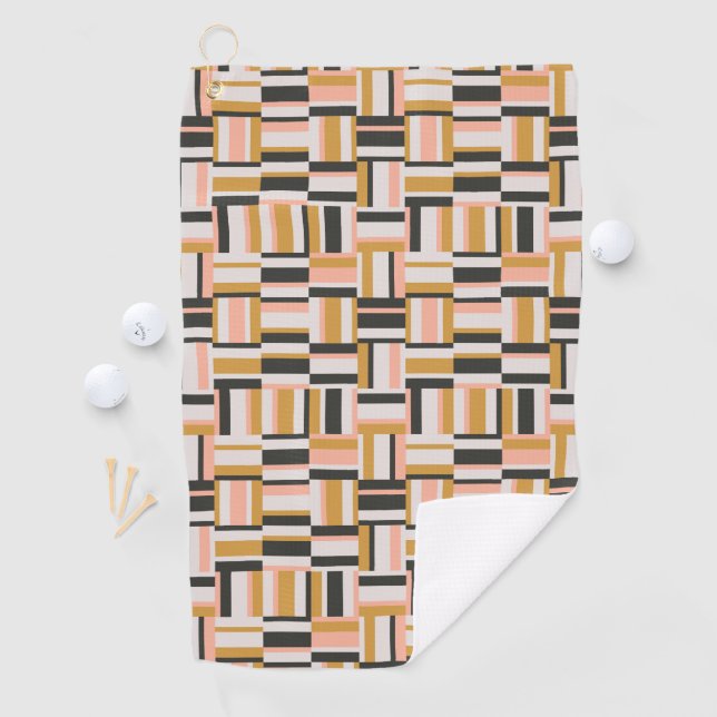 Geometrisches Form-Muster Golfhandtuch (Insitu)