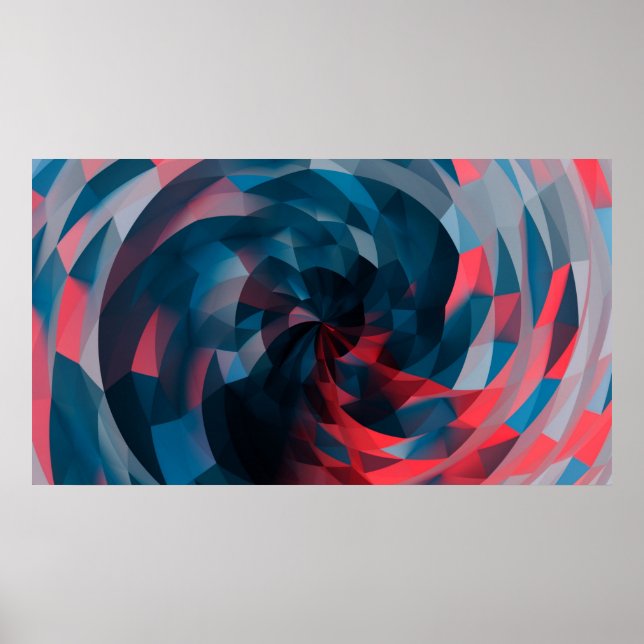 Geometrisches fotografisches Kunstdesign Poster (Vorne)