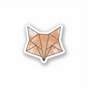 Geometrisches Fox Aufkleber