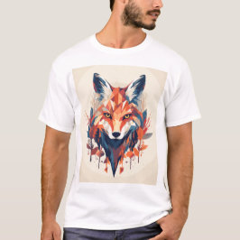 Geometrisches Fox T-Shirt