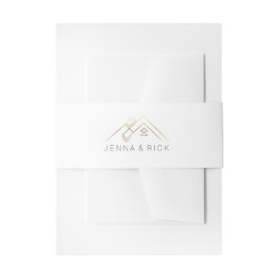 Geometrisches Gebirge Modern INDIVIDUELLE NAME Einladungsbanderole