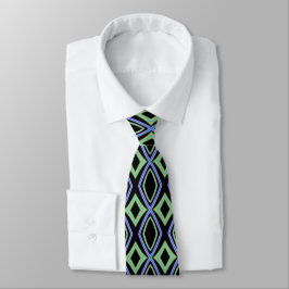 Geometrisches Gem Retro-Muster Krawatte