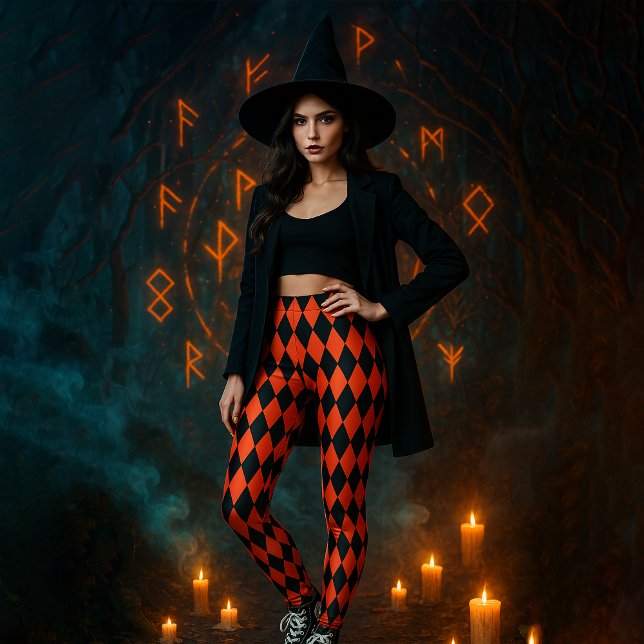 Geometrisches Gemustertes Schwarzes Diamond Hallow Leggings (Von Creator hochgeladen)
