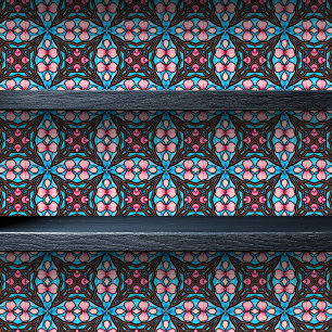 Geometrisches, gepolstertes Glas Tapete