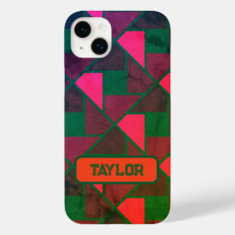 Geometrisches Geschenkgehäuse für Grunge Telefon/i Case-Mate iPhone 14 Plus Hülle