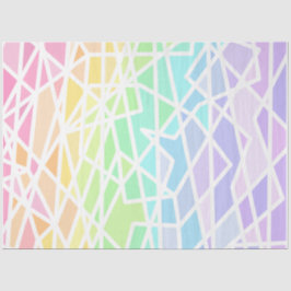 Geometrisches Gewebe für Regenbogen Seidenpapier