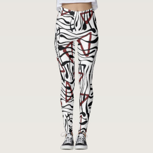 Geometrisches Gewebe: künstlerisches Musterdesign. Leggings