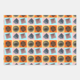 Geometrisches Gleichgewicht - Geschenkpapier Set