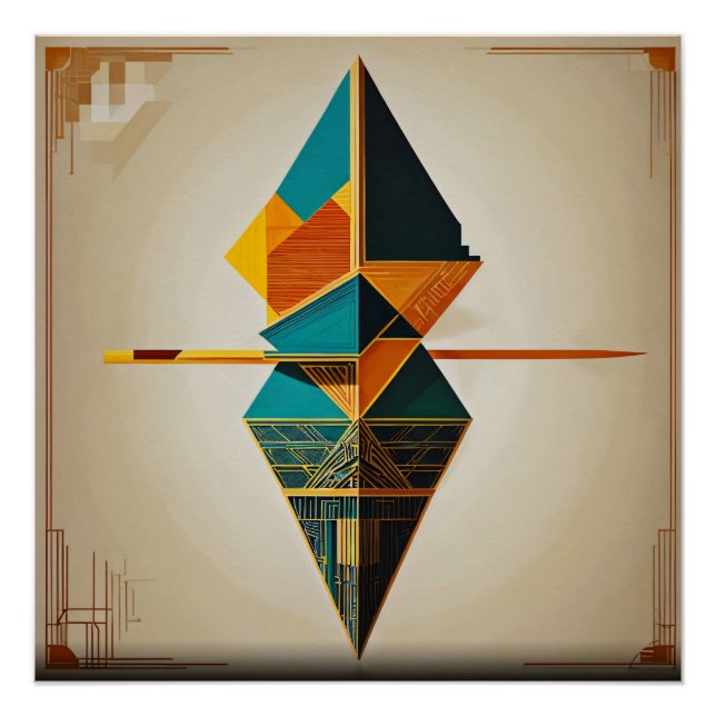 Geometrisches Gleichgewicht Poster (Vorderseite)