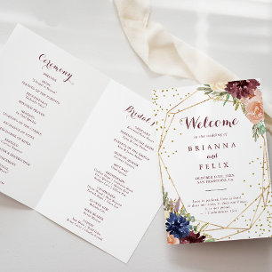Geometrisches Gold-Glitzer-Kalligrafie Programm