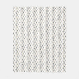 Geometrisches, grau-beige-neutrales Muster Fleecedecke