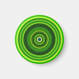 Geometrisches Green Mandala Design-64555 Magnet