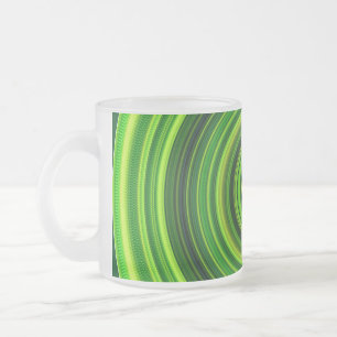 Geometrisches Green Mandala Design-64555 Mattglastasse