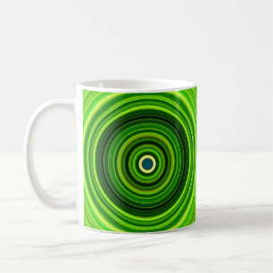 Geometrisches Grün Mandala-25436 Kaffeetasse