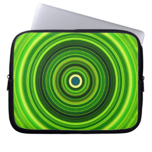 Geometrisches Grün Mandala-25436 Laptopschutzhülle
