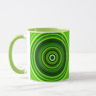 Geometrisches Grün Mandala-25436 Tasse