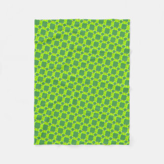 Geometrisches grünes Musterhandtuch Fleecedecke