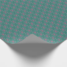 Geometrisches grünes Rosa Nr. 3