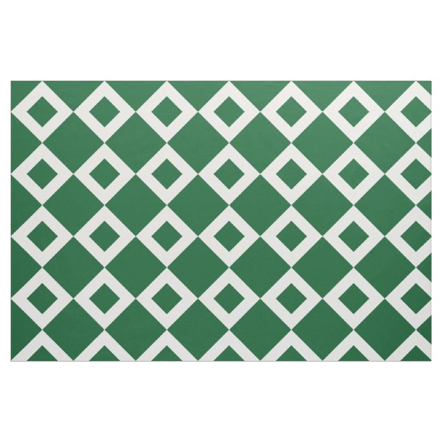 Geometrisches grünes und weißes stoff (Fat Quarter (45,7 x 55,9 cm))