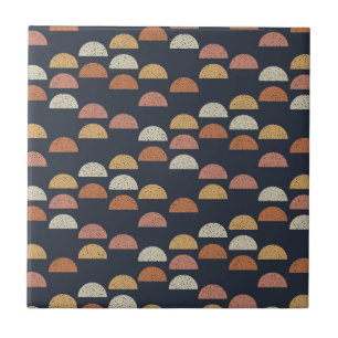 Geometrisches halb Kreis-Muster Fliese