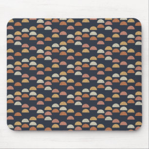 Geometrisches halb Kreis-Muster Mousepad
