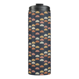 Geometrisches halb Kreis-Muster Thermosbecher