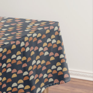 Geometrisches halb Kreis-Muster Tischdecke