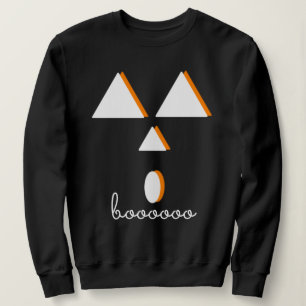 Geometrisches Halloween-Kürbisgefecht Sweatshirt