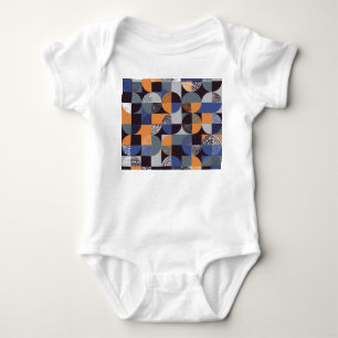 Geometrisches Handgezeichnet: Kreative Nahtlose Do Baby Strampler