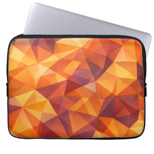 Geometrisches Herbstmuster Warm Abstrakt Laptopschutzhülle