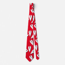 Geometrisches Herz Muster Red White Black