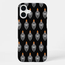 Geometrisches Hoopoe-Vogelmuster auf schwarz