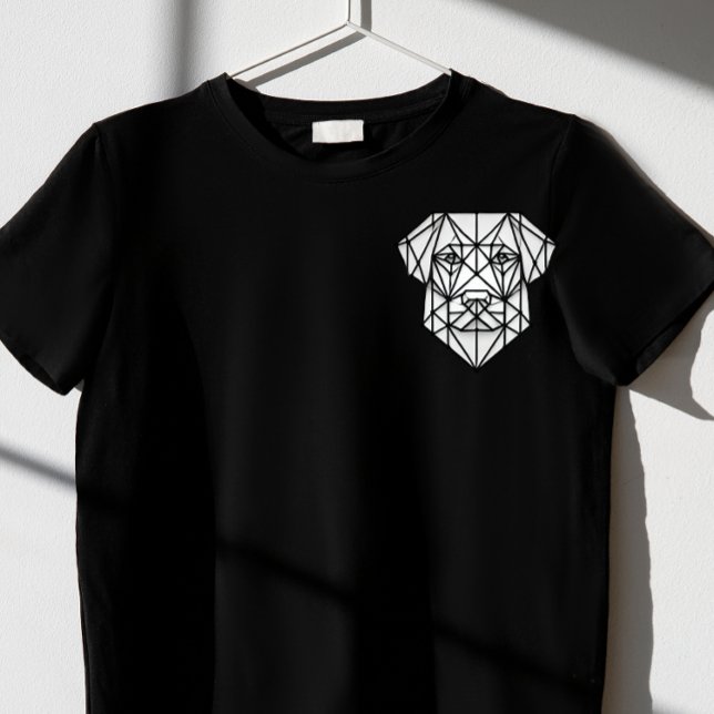 geometrisches Hundedesign T-Shirt (Von Creator hochgeladen)