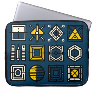 Geometrisches Icon Gitter Notebook-Sieb Laptopschutzhülle