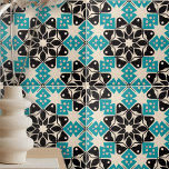 Geometrisches Kaleidoskopisch Aquamarines Blaues M Fliese<br><div class="desc">Eine faszinierende und zeitgenössische Zierkachel, die eine lebendige Verbindung von Farben und Mustern zeigt. Dieses exquisite Keramik Fliesen-Design vereint den Reiz der geometrischen Formen, die aquamarine, schwarze und weiße Farbtöne in einem faszinierenden kaleidoskopischen Mosaik vereinen. Mit diesem modernen Meisterwerk stärken Sie Ihren Raum und fügen jedem Interieur eine Touch dynamischer...</div>