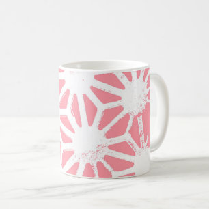 Geometrisches Korallenmuster Kaffeetasse