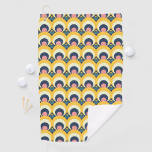 Geometrisches Kreis-Muster Golfhandtuch