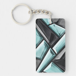 Geometrisches Kristalldesign Schlüsselanhänger
