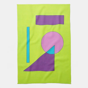 Geometrisches Kunst-Geschirrtuch Handtuch