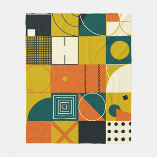 Geometrisches Kunstwerk: einfaches Formen-Design. Fleecedecke