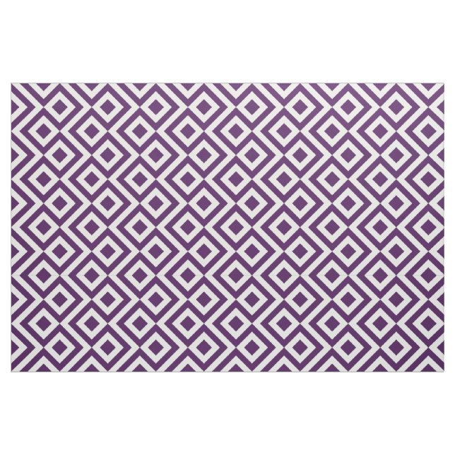 Geometrisches lila und weißes stoff (Fat Quarter (45,7 x 55,9 cm))