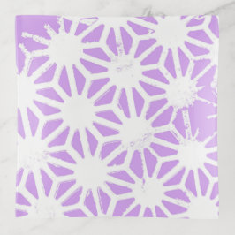 geometrisches Lilac-Muster Dekoschale