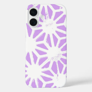geometrisches Lilac-Muster iPhone 16 Hülle