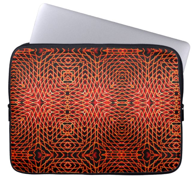 GEOMETRISCHES Linienmuster Laptopschutzhülle (Vorderseite)