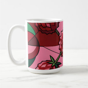 Geometrisches Litschi-Muster Kaffeetasse