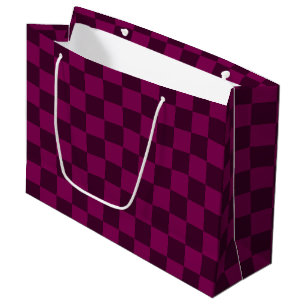 Geometrisches Magenta und dunkles Marine-Rot Schac Große Geschenktüte