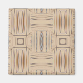Geometrisches Magnet am Strand Beige