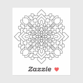 Geometrisches Mandala #12 Aufkleber
