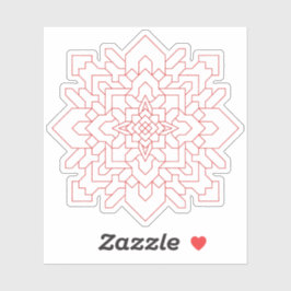 Geometrisches Mandala #1 Aufkleber