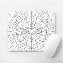 Geometrisches Mandala-Muster Mousepad